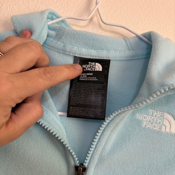 NEW THE NORTH FACE BABY GLACIER FULL ZIP Fleece HOODIE INFANTS Baby 18-24m - Picture 6 of 7